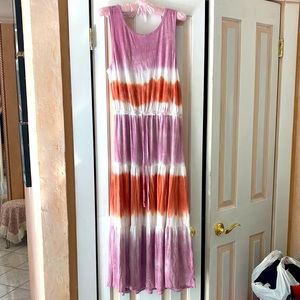 Knox Rose Maxi dress size medium multicolored tie-dye